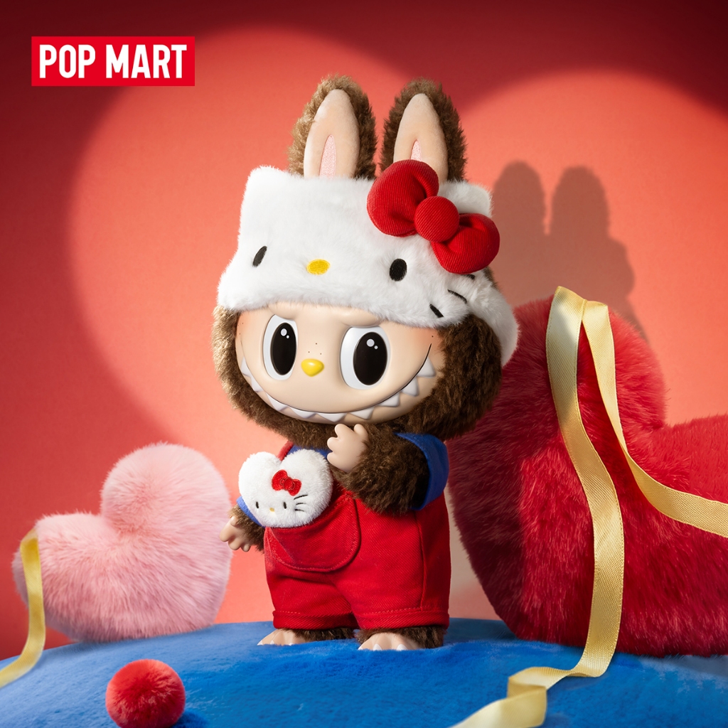 POP MART THE MONSTERS × HELLO KITTY-Vinyl Plush Doll Labubu