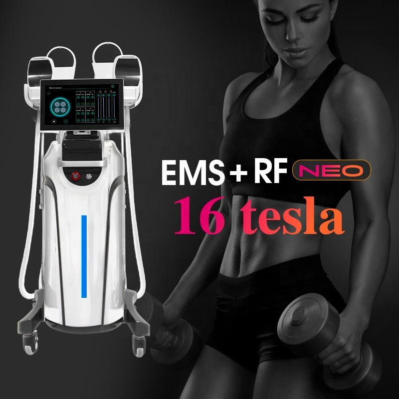 16 Tesla 6000w 200Hz Sprt EMS HIEMT Burn Belly Fat Neo Machine with RF ...