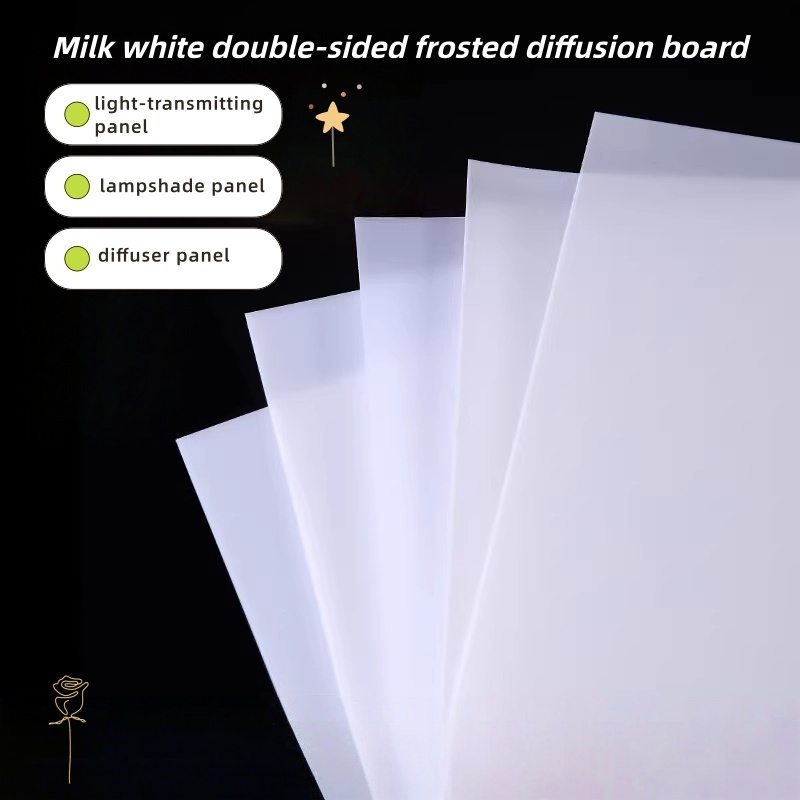 PP Translucent Sheet Light Panel Frosted Lamp Cover Plate Acrylic Light ...