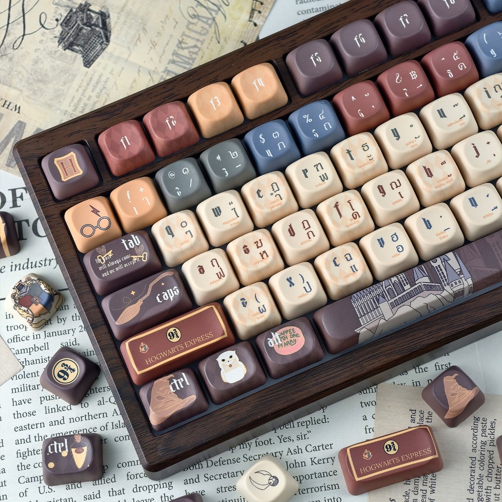 Hogwarts Keycaps Cherry/MOA Profile 125 Keys PBT Dye Sublimation ...