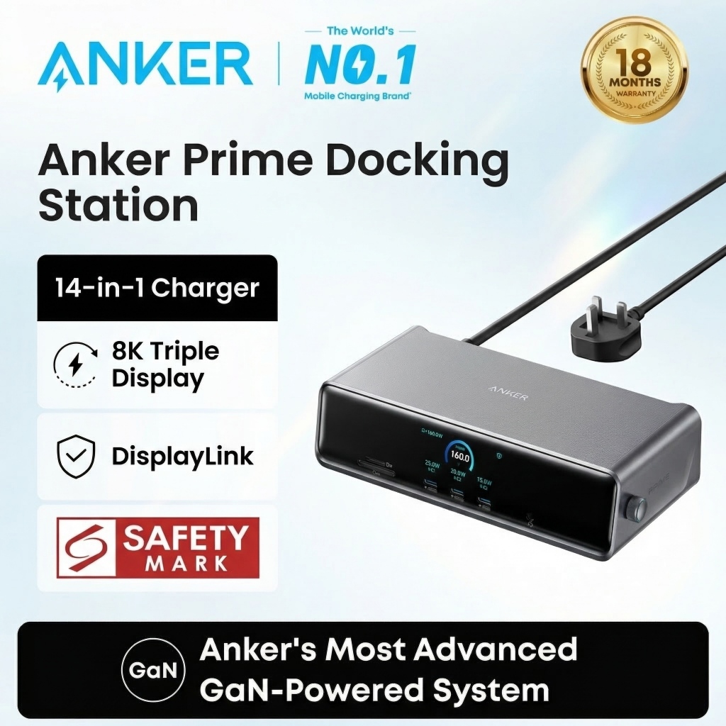 2026 NEW]Anker Prime Charging Docking Station(14-in-1), 8K Display