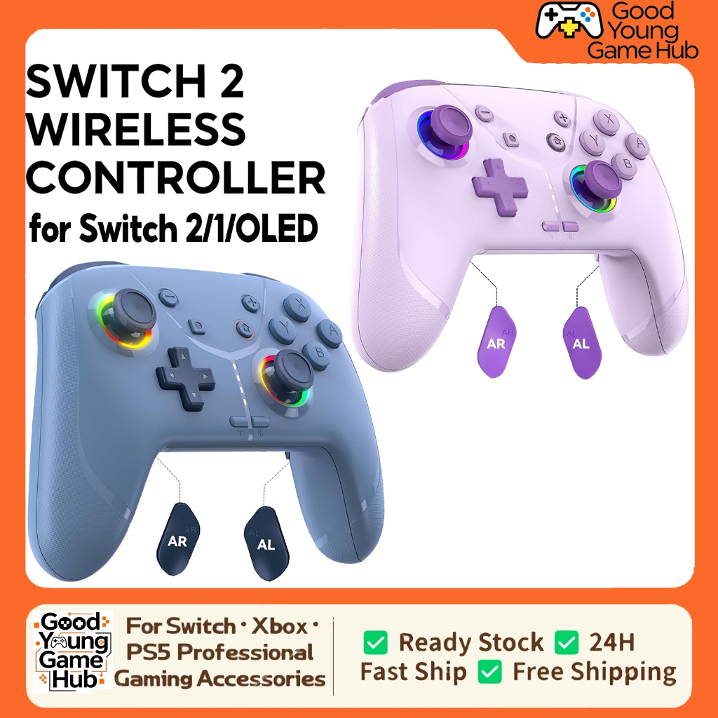 Switch 2 Pro Controller Wireless Bluetooth for Nintendo Switch 2/Switch ...