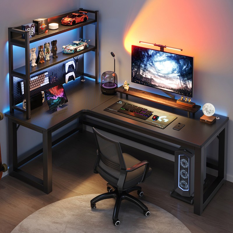 L Shape Desk Computer Table + Integrated Study Table Corner Desk ...