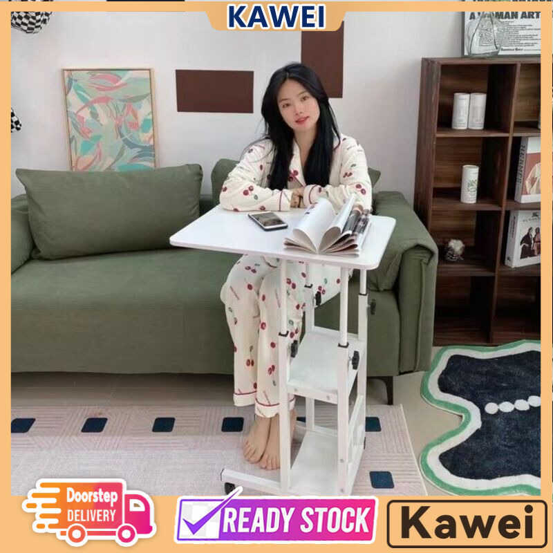 Kawei Movable Study Table Space Saving Beside Dining Desk Laptop Moving ...
