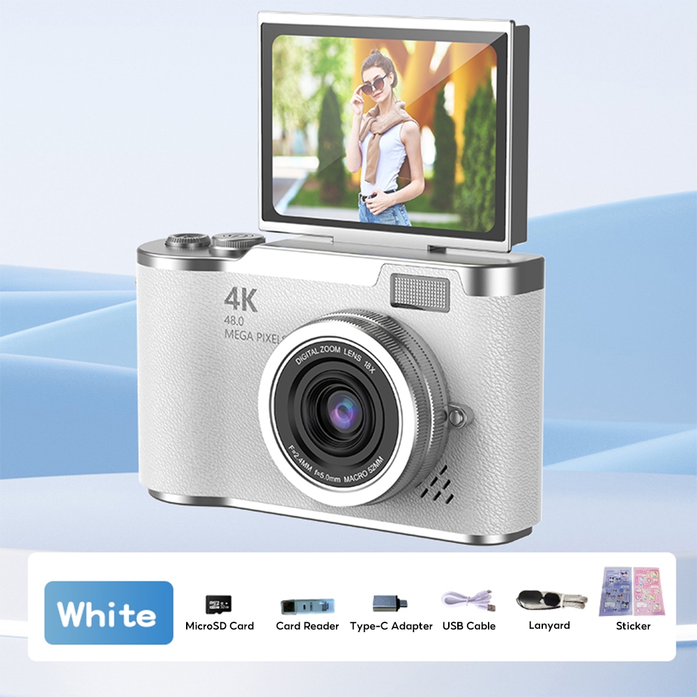LK-007 128GB 4K UHD Flip Screen Digital Camera Photographic Digital Camera  | Shopee Singapore
