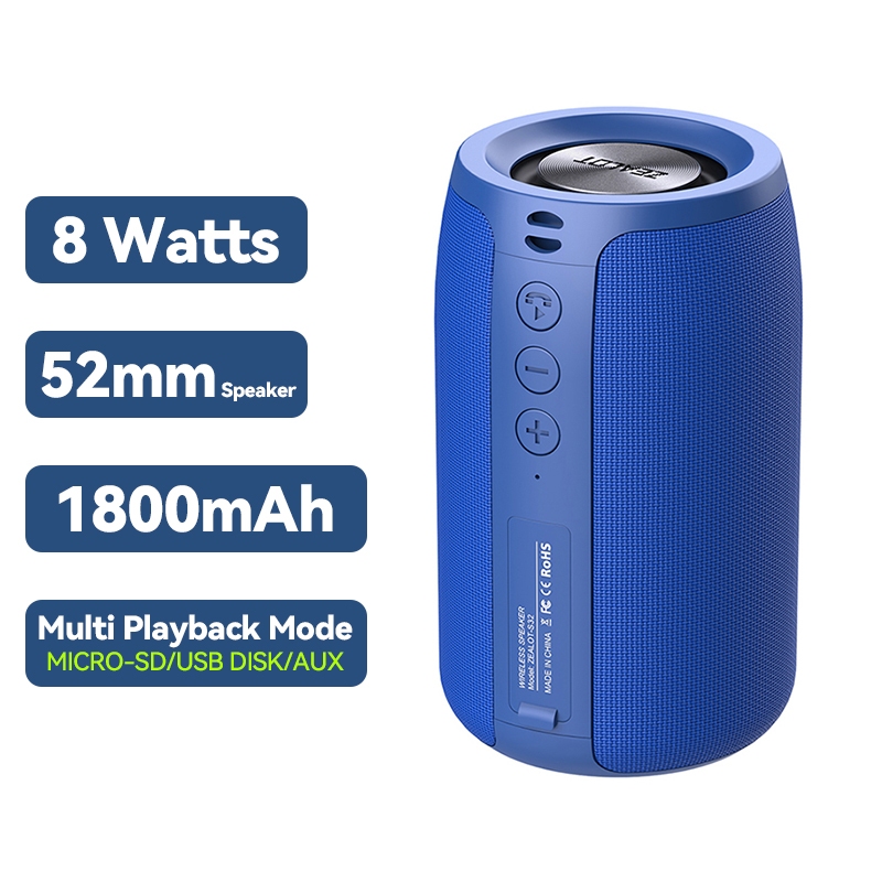 ZEALOT Bluetooth Speaker Wireless Subwoofer Portable Bass Stereo