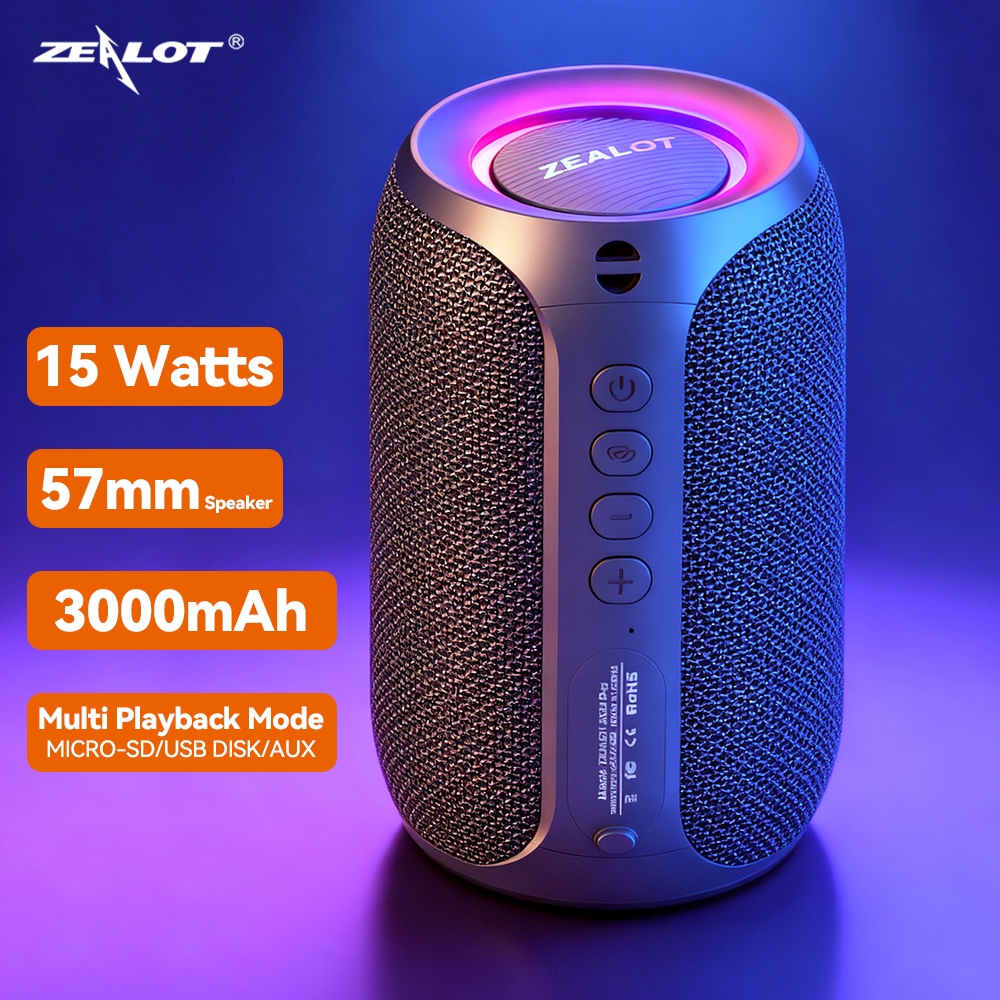 ZEALOT Bluetooth Speaker Wireless Subwoofer Portable Bass Stereo