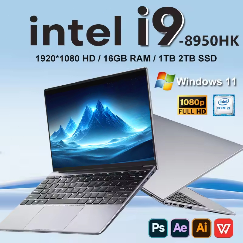【3-year warranty】14.1 Inch Laptop Ultra Slim PC Gaming Computer Windows ...