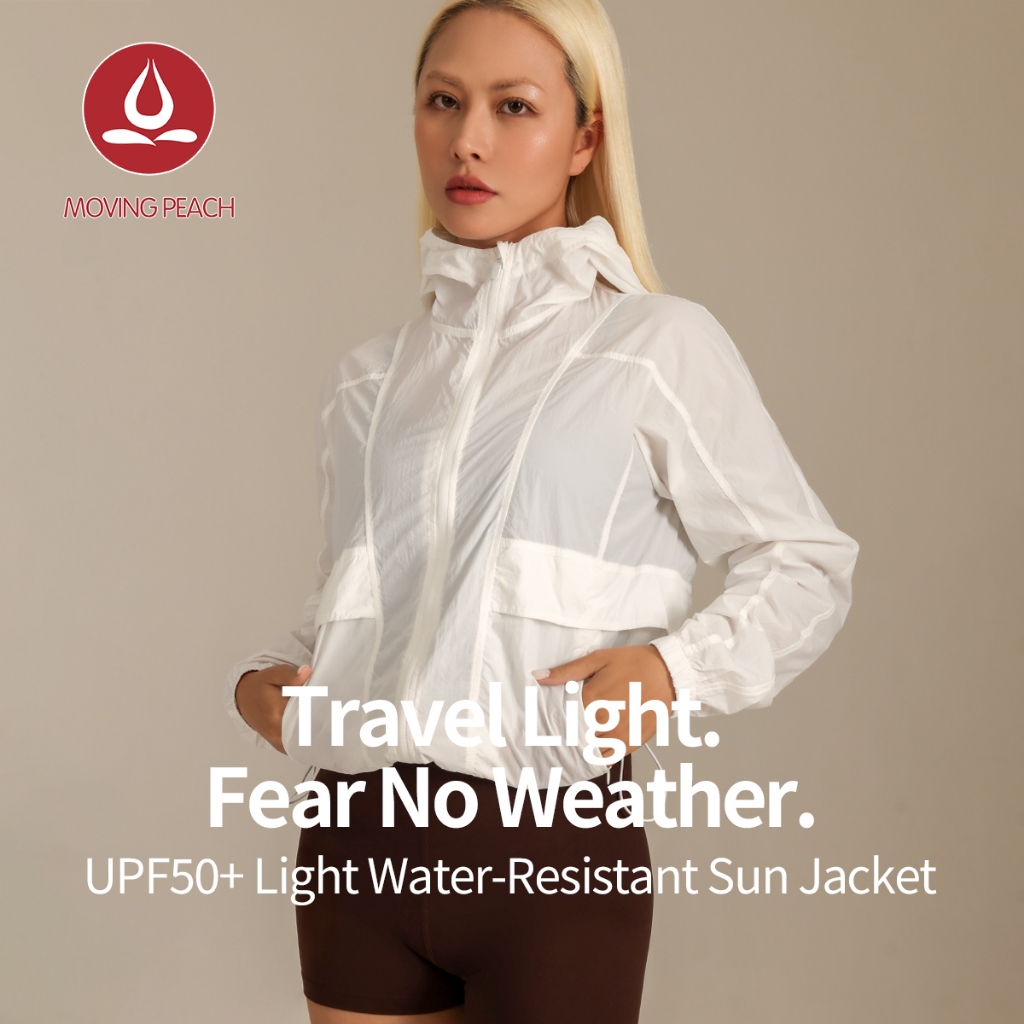 MOVING PEACH Women UV Protection Jacket UPF 50+ Outdoor Running Hoodie ...