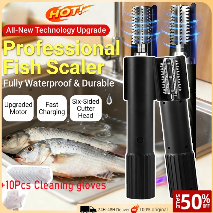 Electric Fish Scaler Fish Artifact, 120W Handheld Automatic Fish Scale ...