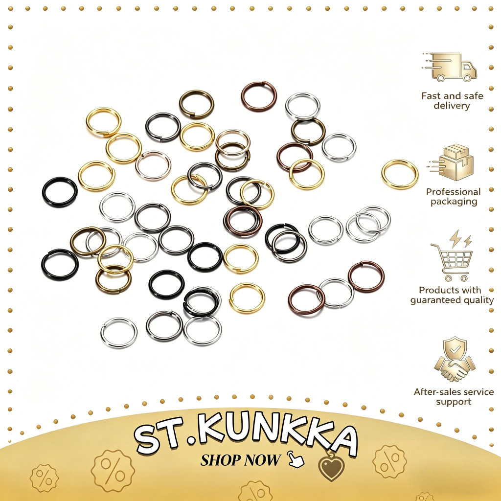 St.kunkka 200 pcs/pack 3-6mm Jump Rings Split ring DIY Accessories ...