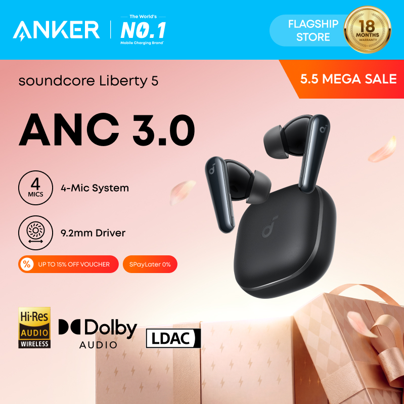 Soundcore by Anker Liberty 5 NC Dolby 3D Bluetooth 5.4 | Shopee