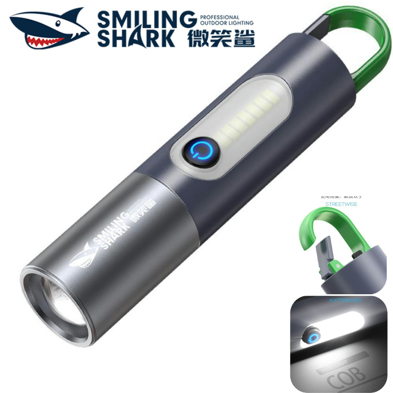 【5000LM】SMILING SHARK SD0708 Super Bright Torchlight Mini Flashlight ...