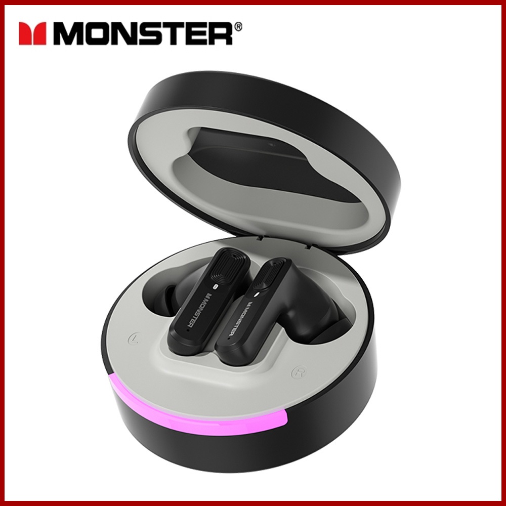 Monster T112 Wireless Earphone ANC Noise Cancelling Bluetooth 6.0 HiFi ...