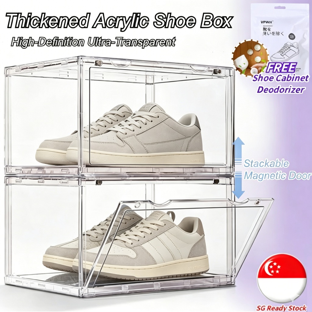 [Upgraded thickened ]Ultra Clear High Capacity Shoe Box Storage ...
