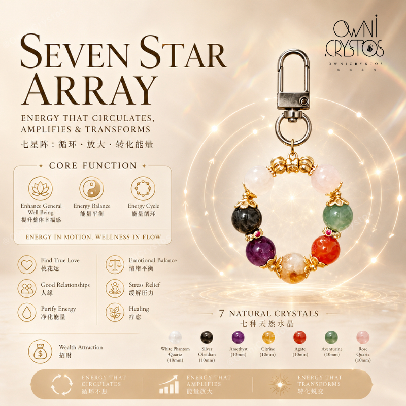 S3★特別ご提供★THE 七星陣☆【7種チャクラストーン♢アクリル製七星盤】❤️ OwniCrystos】Seven Star Array 七星阵Wealth Healing 招财疗愈Natural