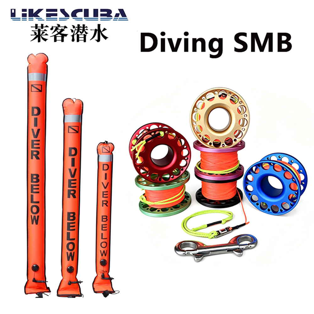 Scuba Diving 1.5m Colorful Visibility Inflatable Smb Safety Sausage ...
