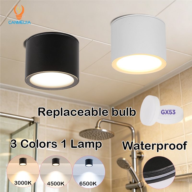 Bulb Replaced Tri-color Downlight Ceiling Light Spotlight Led GX53 ...