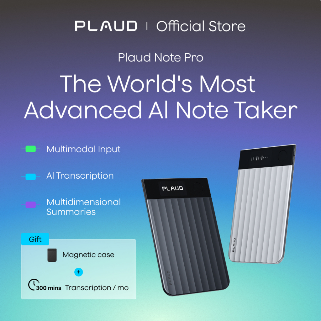 [Official] Plaud Note Pro AI Voice Recorder, w/InstantView Display ...