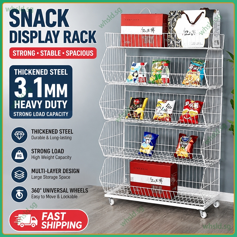 Snack shelf oblique basket supermarket store convenience store shelf ...