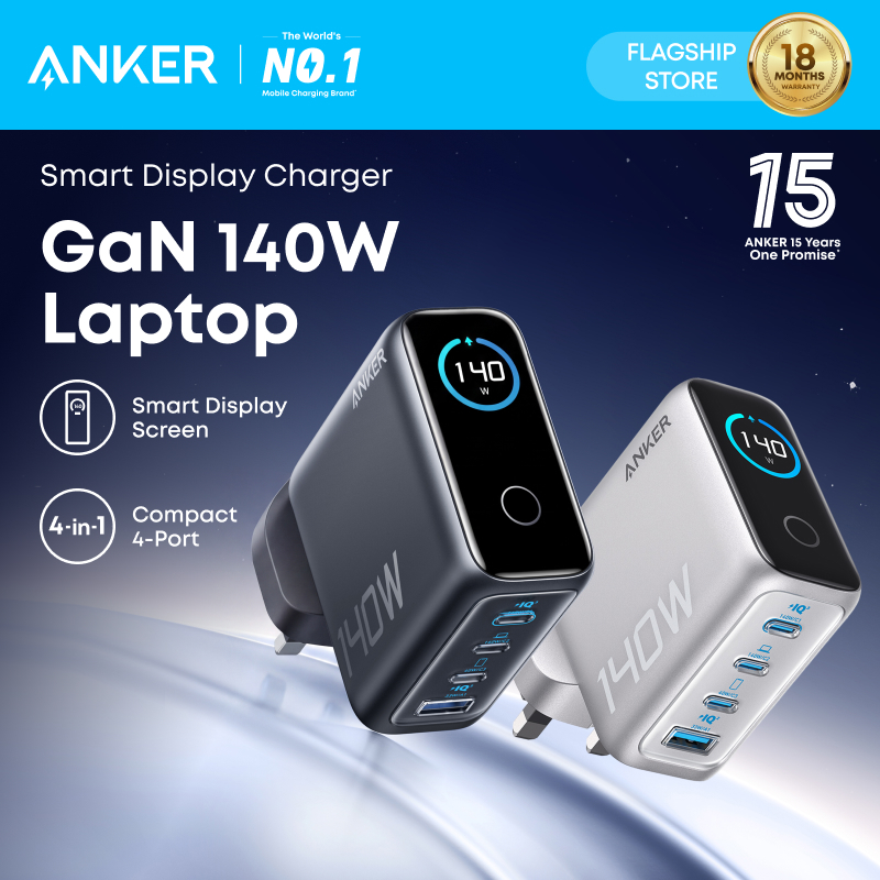 140W USB-C Charger, Anker Portable Charger, 4-Port Multi-Device