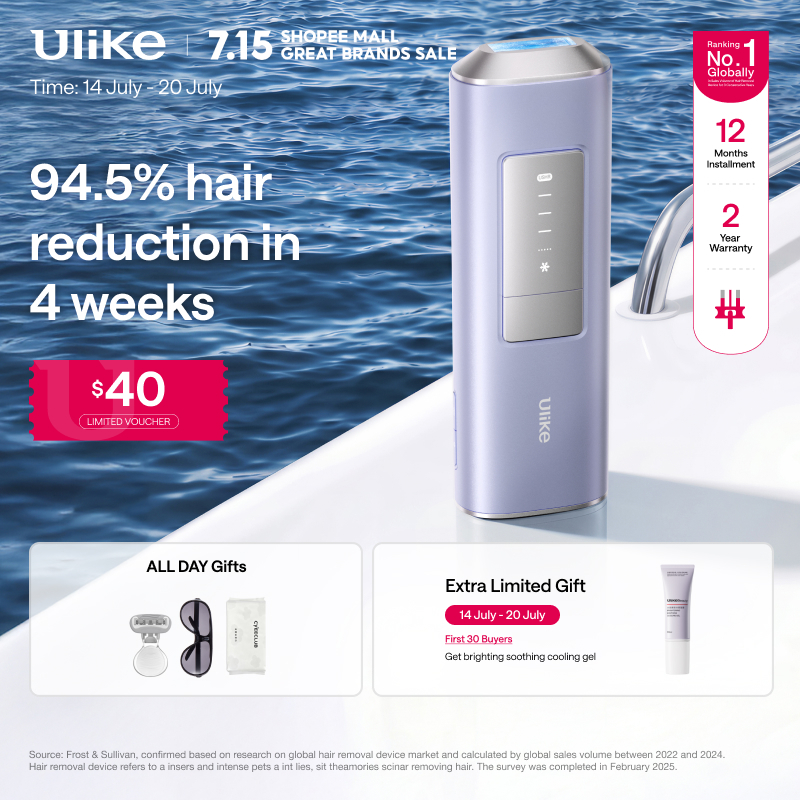 Ulike Air 2 Max Ice Cooling IPL and SHR mode Hair Removal Device