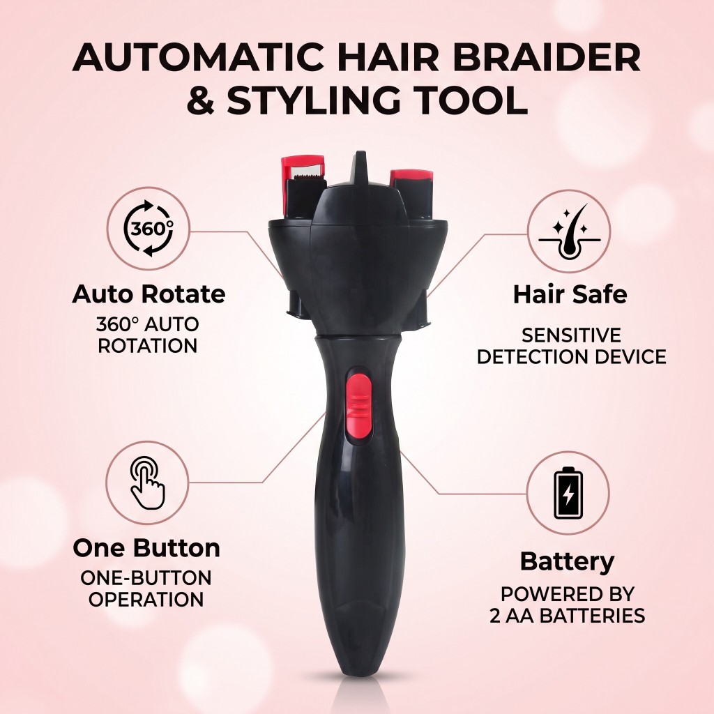 [Fast delivery] Electronic Quick Twist Hair Braiding Tool Automatic ...