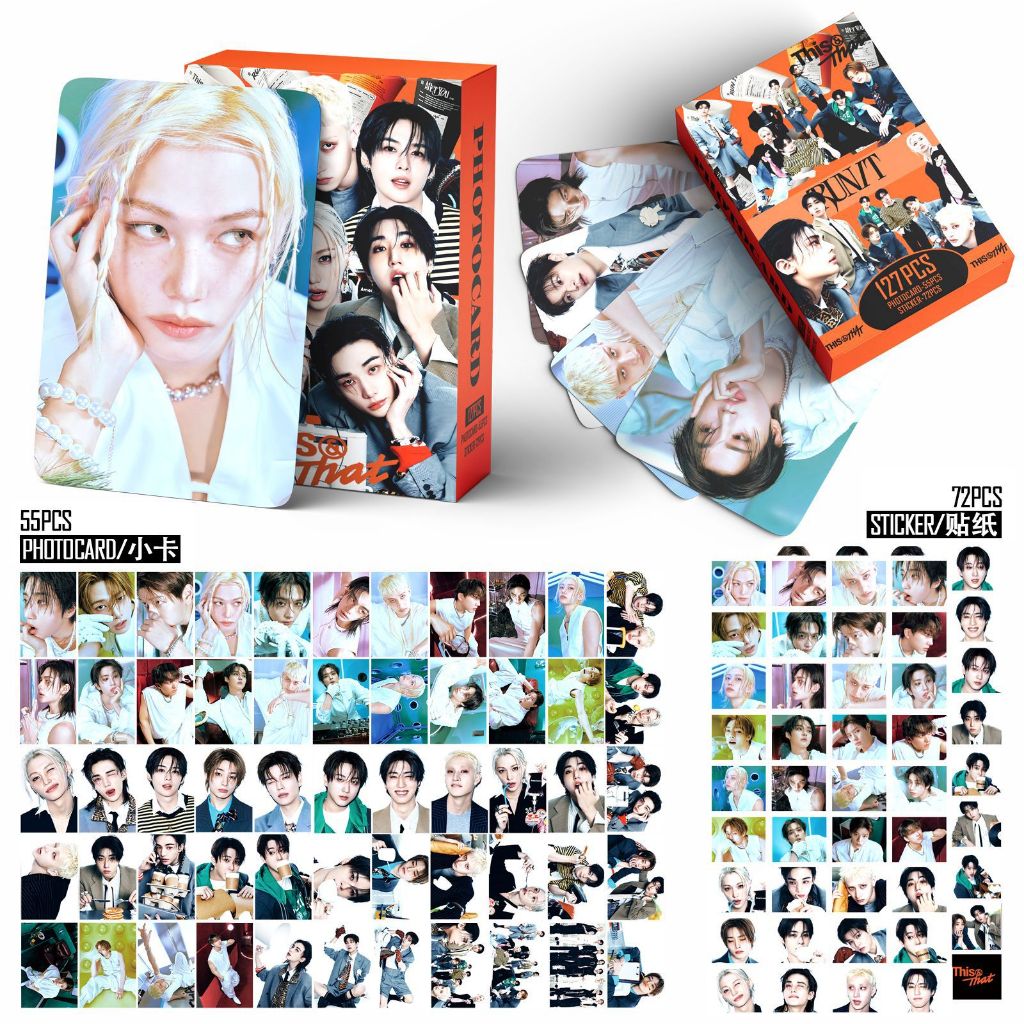 KPOP 55pcs / box Stray Kids THIS&THAT RUN IT DO IT KARMA Hollow