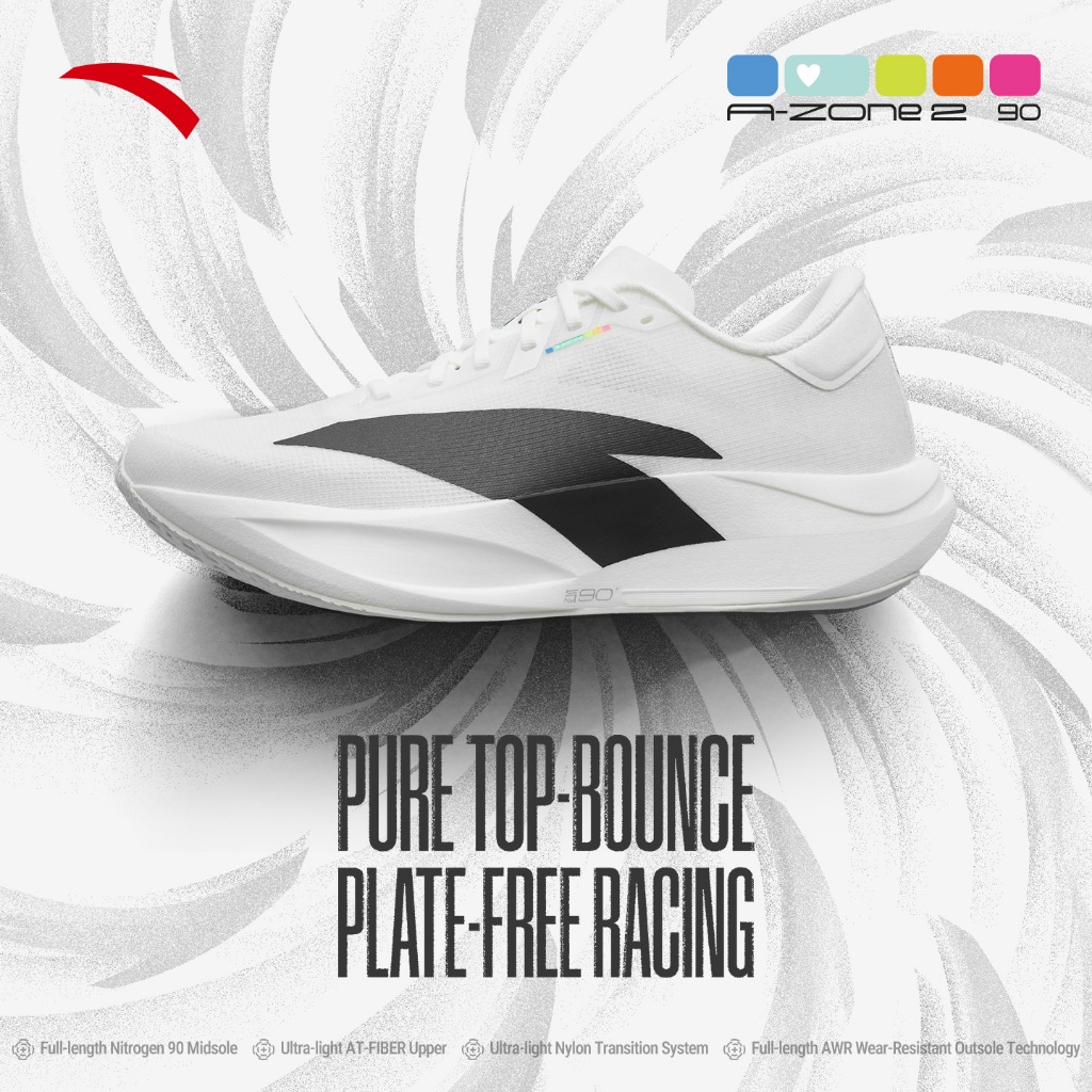ANTA Men Zone 2 90 Sports Running Shoes Cushioned Rebound Shock ...
