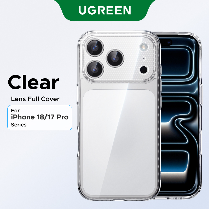 UGREEN iPhone 18/17 Case Crystal Clear Full Coverage Compatible with ...