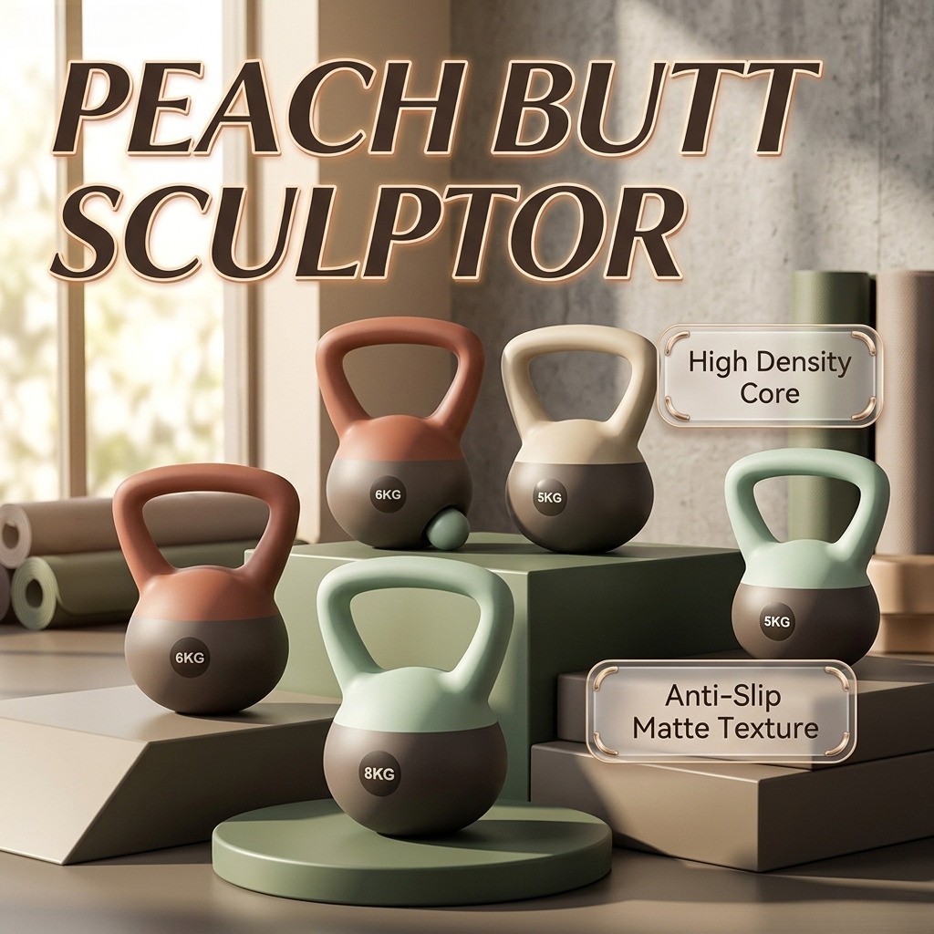 SG Stock Soft Kettlebell 6kg EVA Sand Filled Non Slip Handle Swing ...