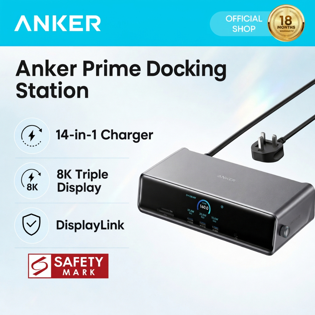 2026 NEW]Anker Prime Charging Docking Station(14-in-1), 8K Display