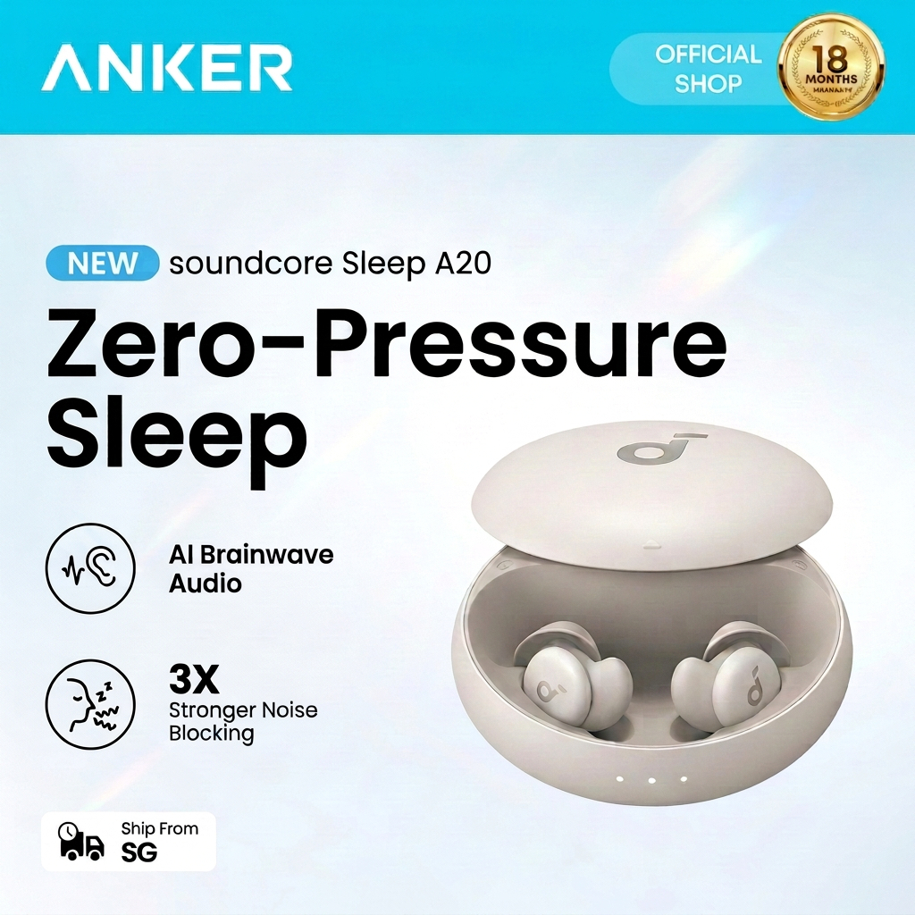 Anker Soundcore A20 Sleep Earbuds 80H Playtime Bluetooth Earphone