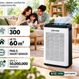 Air Purifier HEPA Filter Negative Ion UV Light Anti Dust Allergies ...