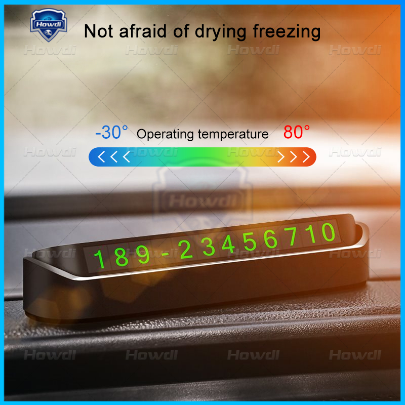 【Ready Stock】Car Temporary Parking Card Phone Number Card Plate Car ...