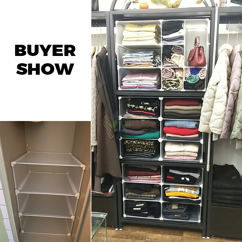 wardrobe organizer Wardrobe layered partition clothes storage artifact ...