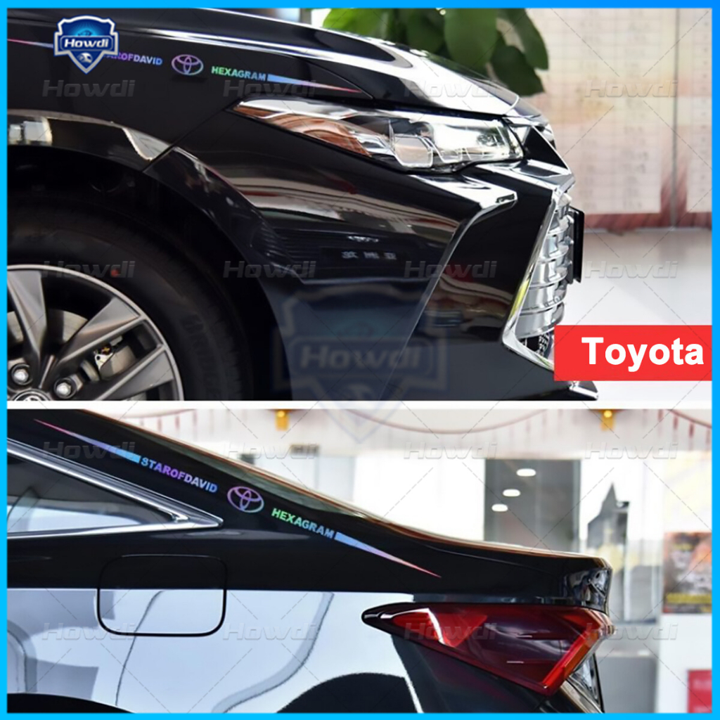 1PC Colorful Reflective Car Decoration Laser Stickers Car Door Body ...