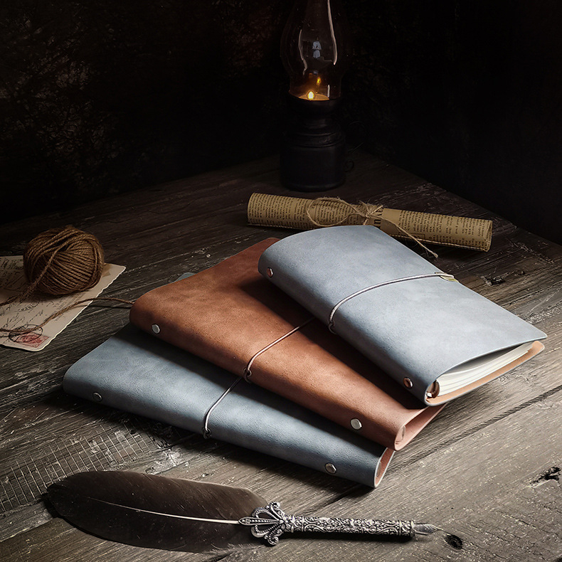 Leather Journal Writing Notebook - Genuine Leather Bound Daily Notepad ...