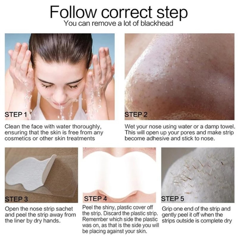 150pcs Deep Cleansing Blackhead Remover Nose Pore Strips for Blackhead ...