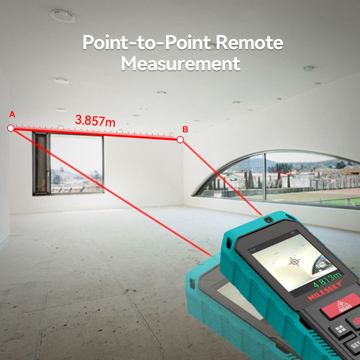 Mileseey S2 Camera Laser Distance Meter Professional Outdoor Bluetooth ...