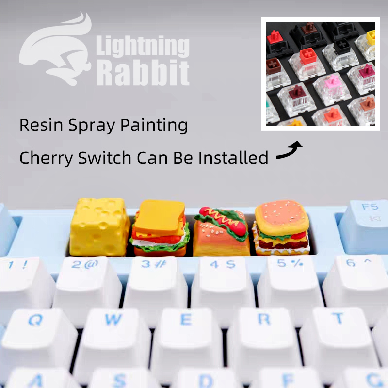 French Fries Keycap Mechanical Keyboard Dedicated Food Fast Shape ESC ...