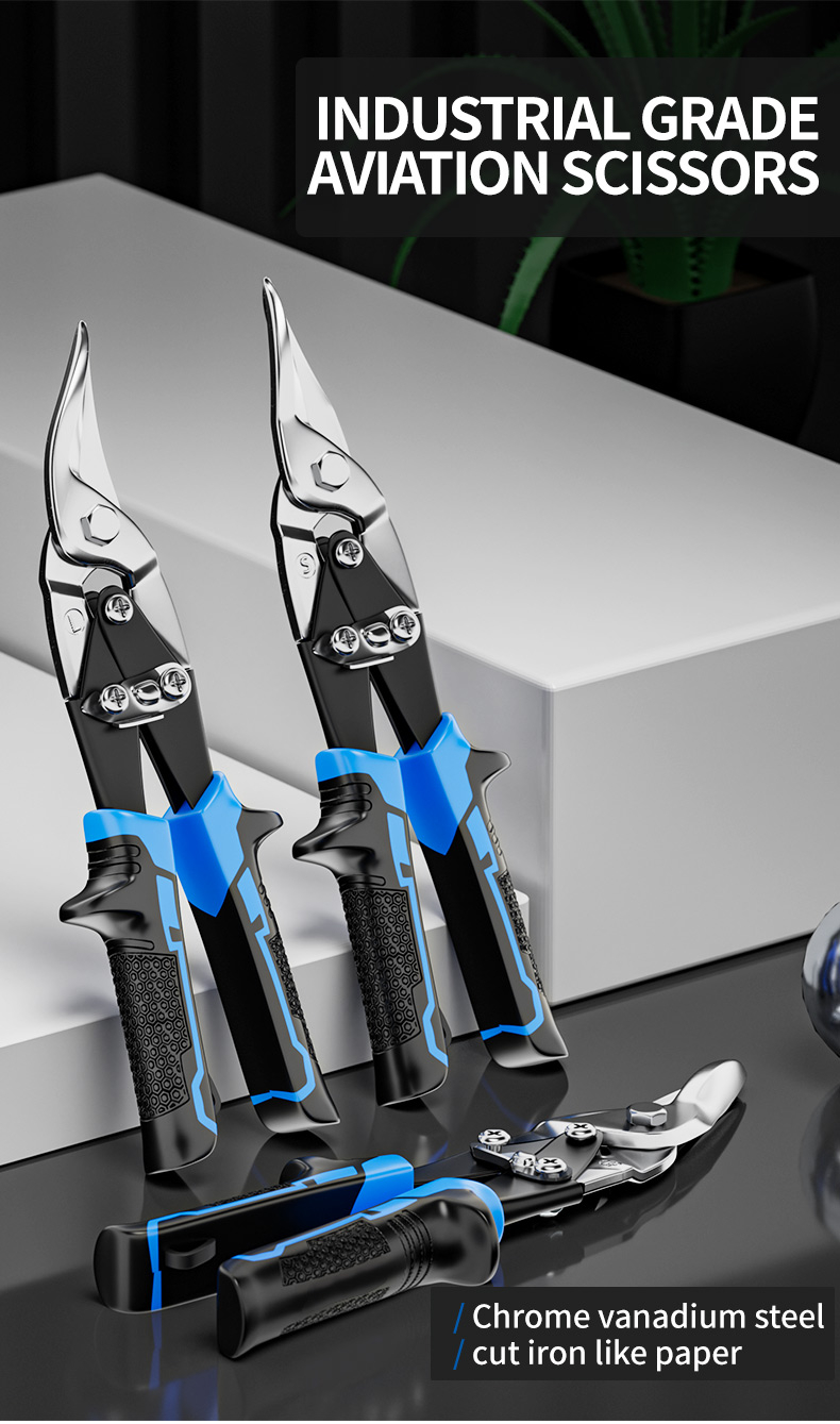 YOLO MALL Multifunctional Metal Sheet Hand Tool Cutting Scissor Cutter ...