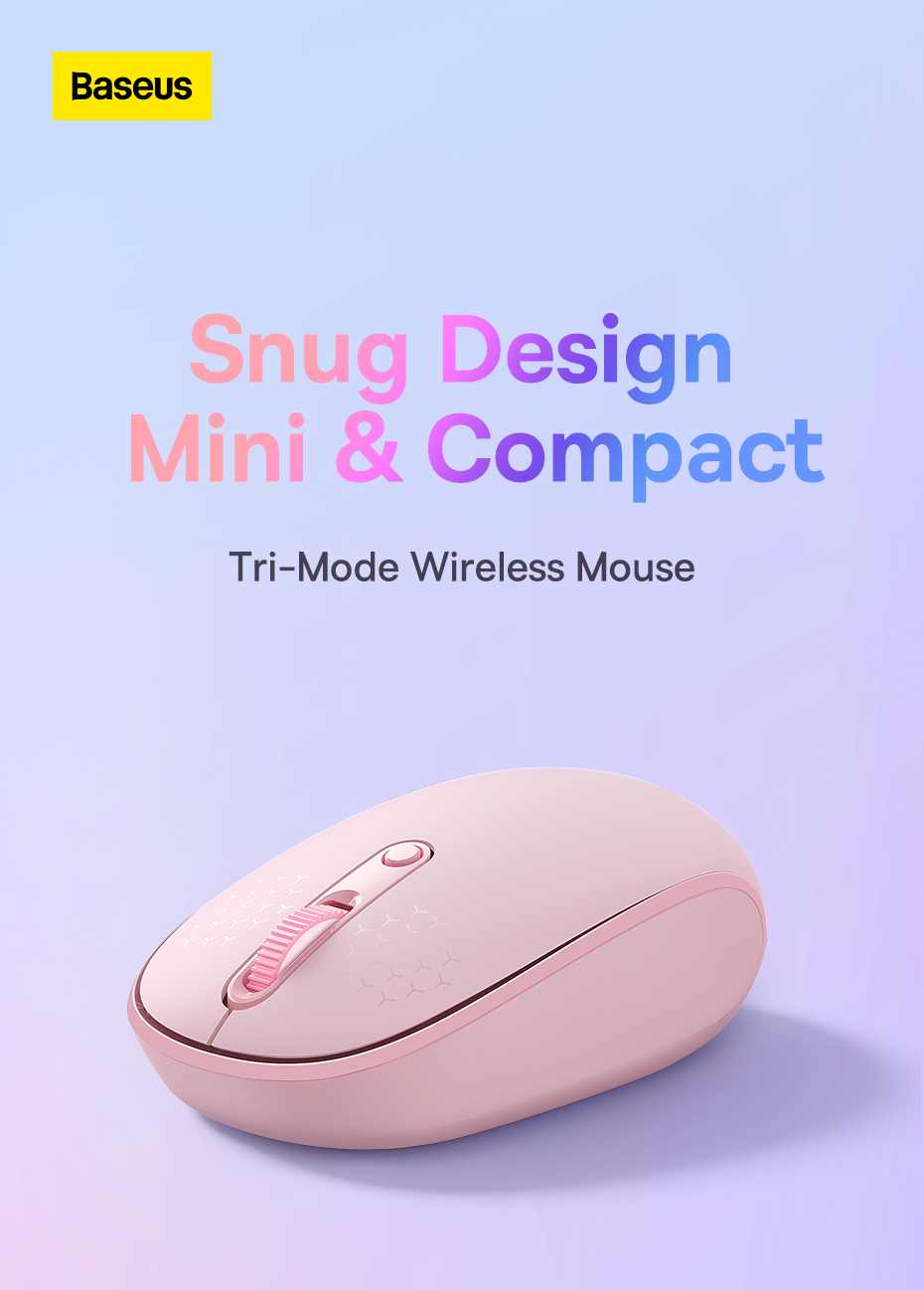 Baseus Mouse TriMode Bluetooth Wireless Mouse For Tablet Laptop Silent