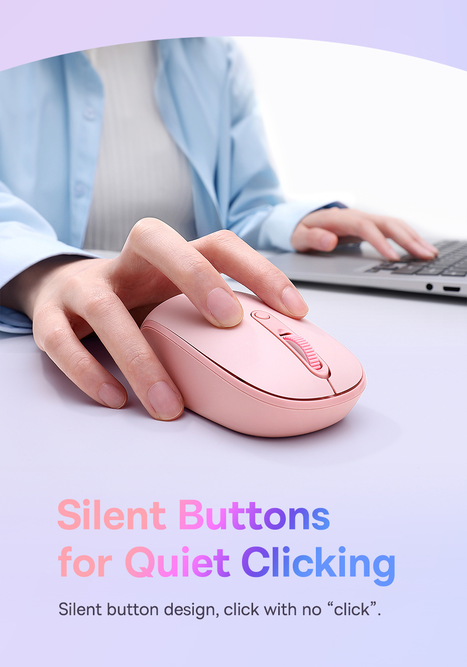 Baseus Mouse TriMode Bluetooth Wireless Mouse For Tablet Laptop Silent