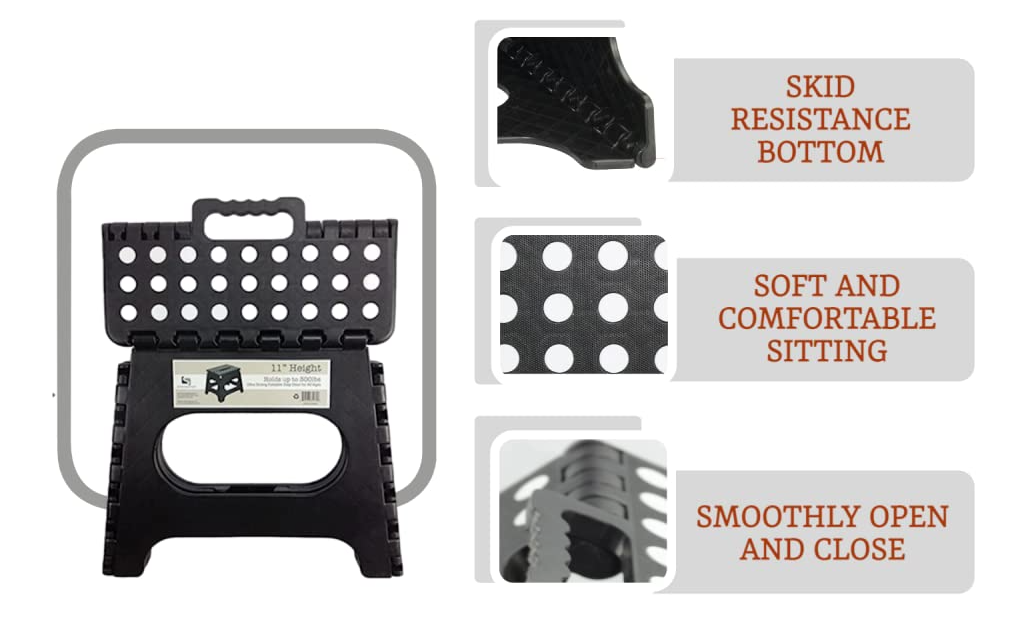 Super Strong Folding Step Stool, Sturdy Enough to Hold 300 Lb ...