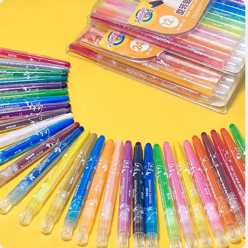 Rotating Crayon 12/18/24 Colours Rolling Crayon kid´s Drawing Painting ...