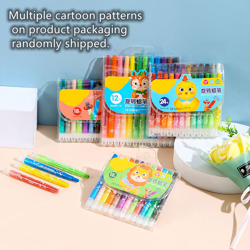 Rotating Crayon 12/18/24 Colours Rolling Crayon kid´s Drawing Painting ...