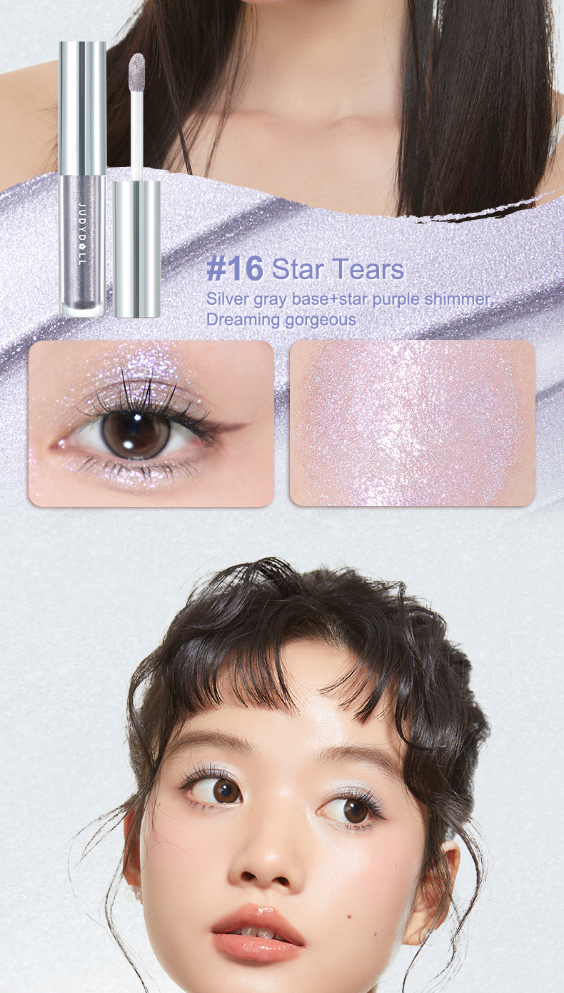Judydoll Glittering Liquid Waterproof Charming Eyeshadow 8 colorsRich