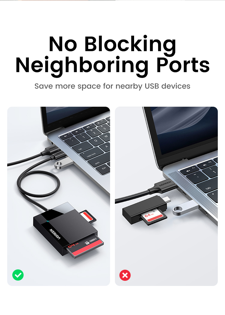 UGREEN USB C Card Reader for SD TF CF MS Card 4 IN 1 Card Reader ...