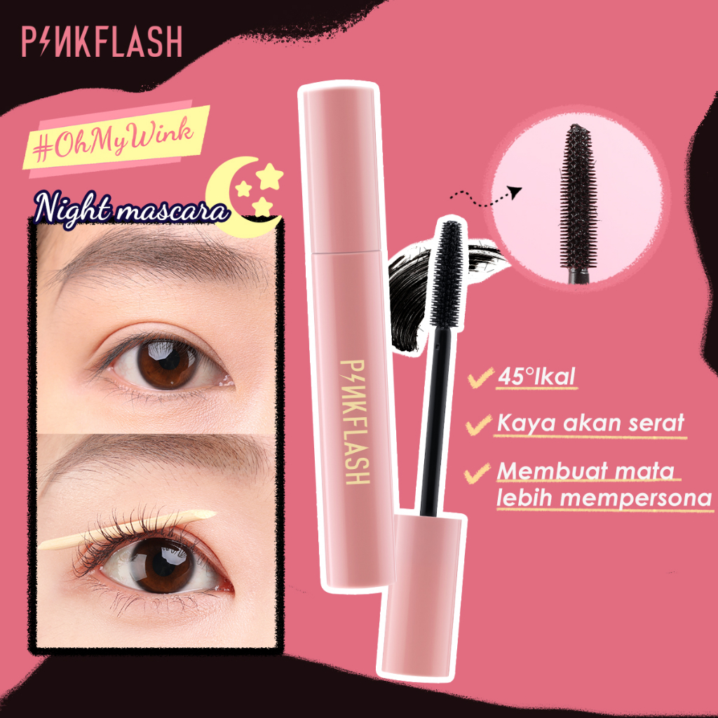 PINKFLASH OhMyWink Maskara Day & Night Lengthening Volume Waterproof ...